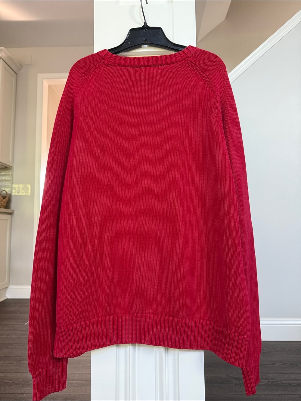 Lands End Gorgeous Mens Red Ohio State Crewneck Sweater XL - Picture 5 of 7
